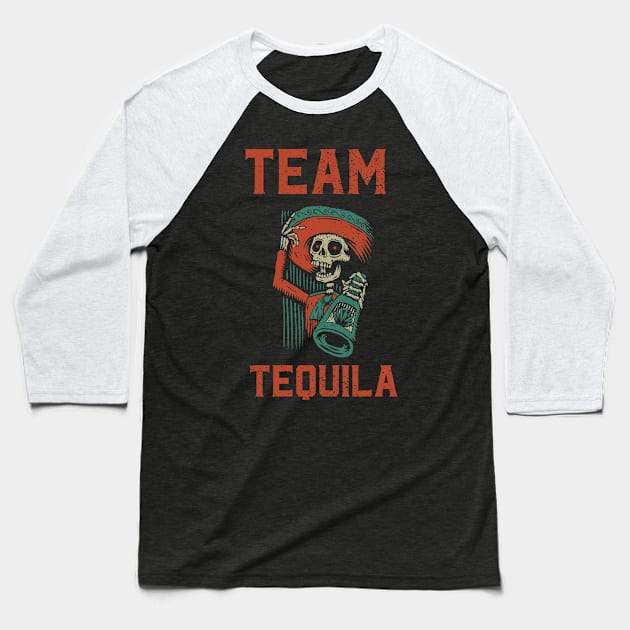 TEAM TEQUILA Baseball T-Shirt by I AM RANDOM